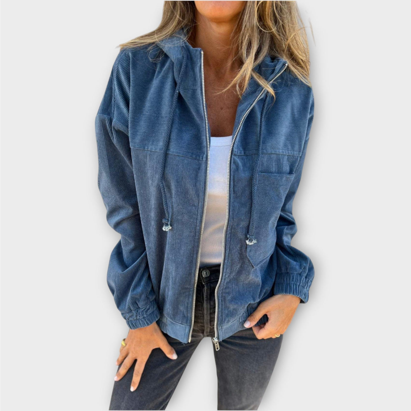 Mara – Lehká bunda kapucí a zipem