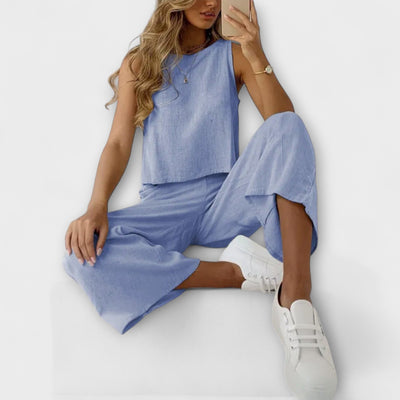 Aurora – Lněný dámský komplet