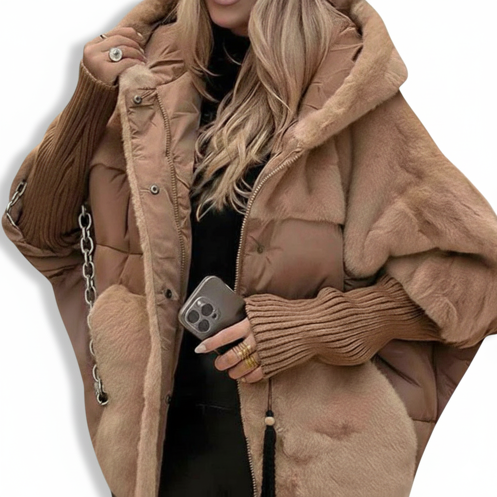 LENA - Stylová prošívaná bunda s kapucí