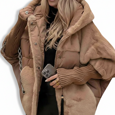 LENA - Stylová prošívaná bunda s kapucí