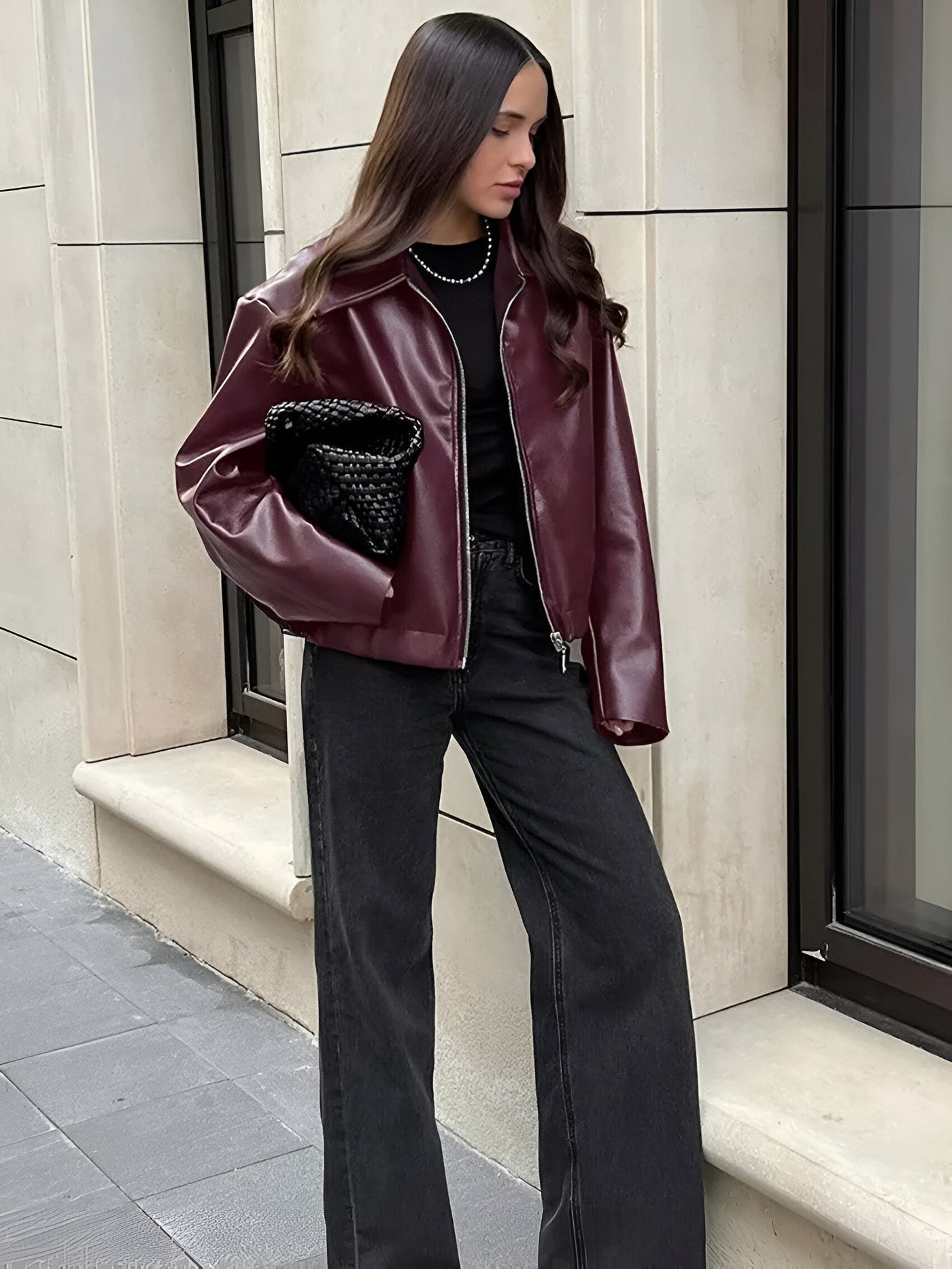 Julia – Kožená bomber bunda