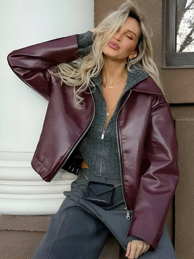 Julia – Kožená bomber bunda