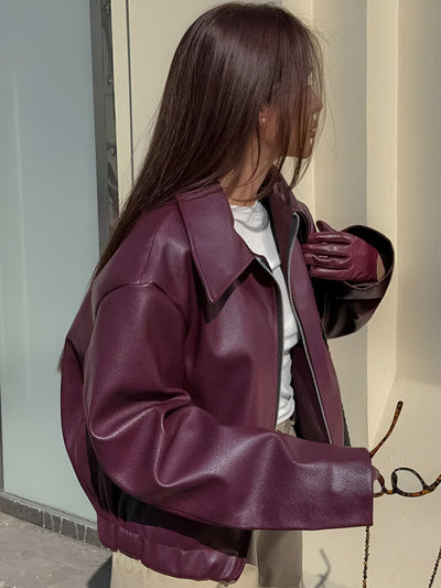 Julia – Kožená bomber bunda