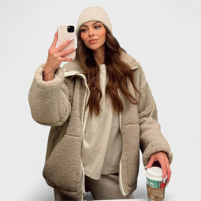 Kaja – Hřejivý teddy kabát